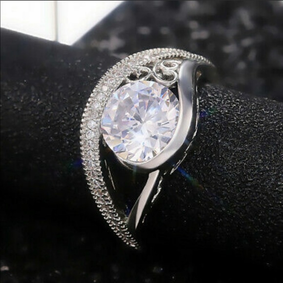 New 925 Silver Eye Luxury Diamond Ring 💍 - Picture 3 of 10